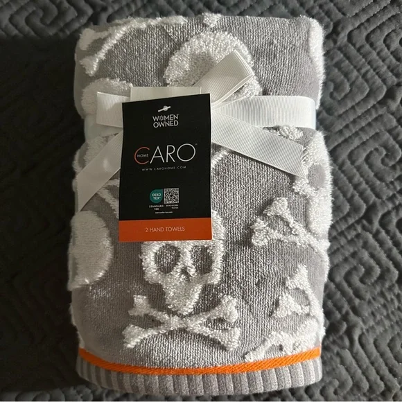 Embossed discount skull towels